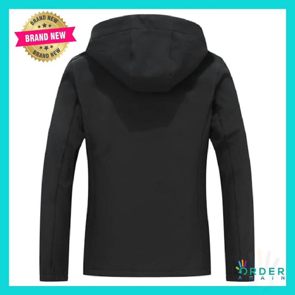 Waterproof Fleece Lined Softshell Jacket Hooded W… - image 3